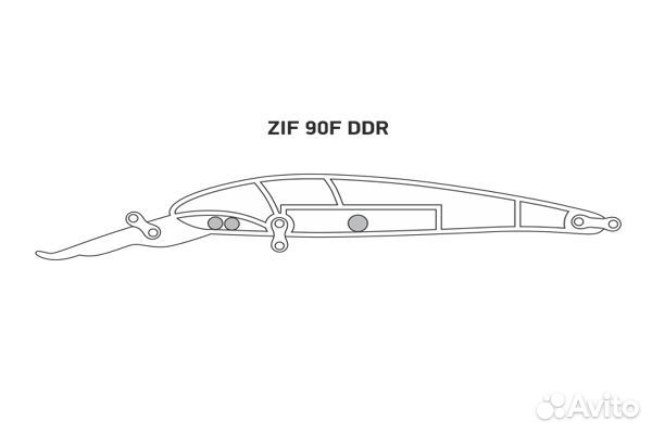 Воблер LureMax ZIF 90F DDR-033 8,5 г