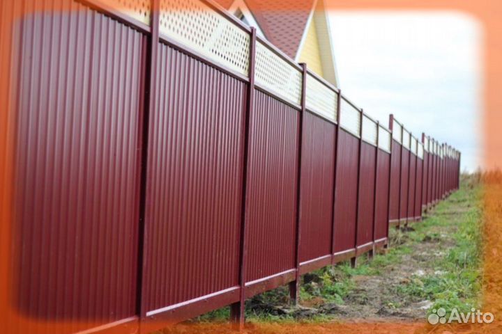 Забор из профнастила