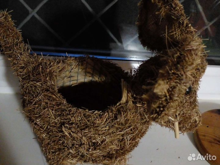 Кашпо. Слоник. Из натуральных материалов