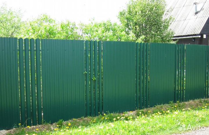 Забор из профнастила качественно качественно