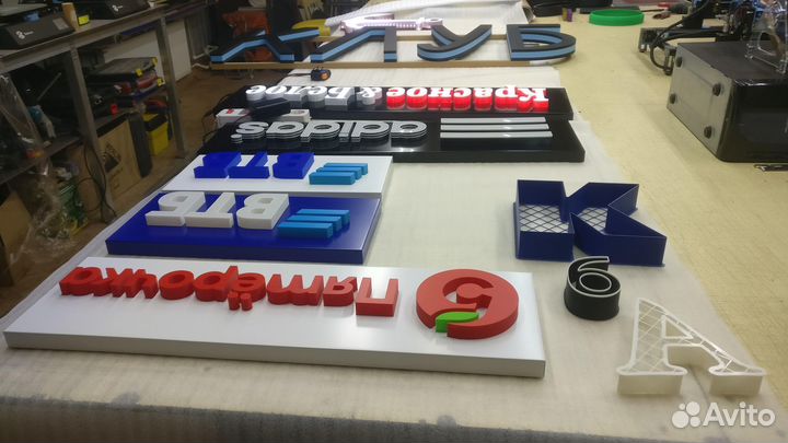 3d печать объемных букв