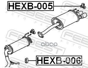 Кронштейн крепления глушителя honda CR-V RE3/RE4