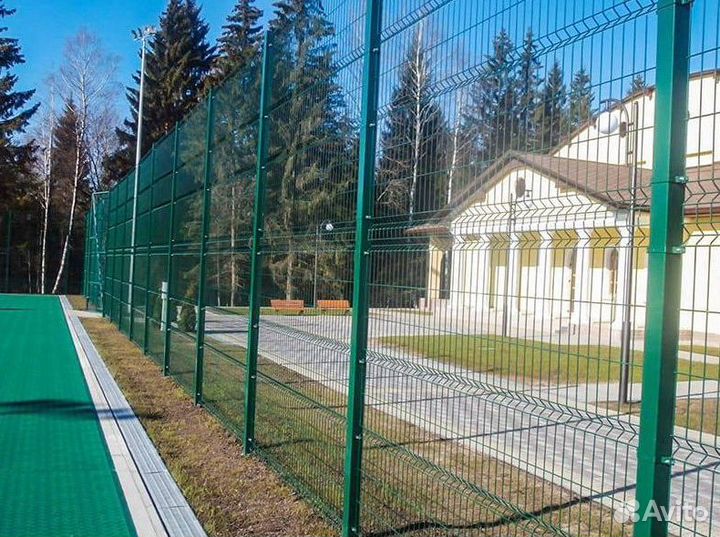 3д забор из сетки гиттер