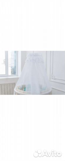 Бортики в кроватку с балдахином