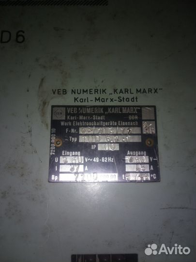 Veb numerik karl marx stadt(tud 6) преобразователь