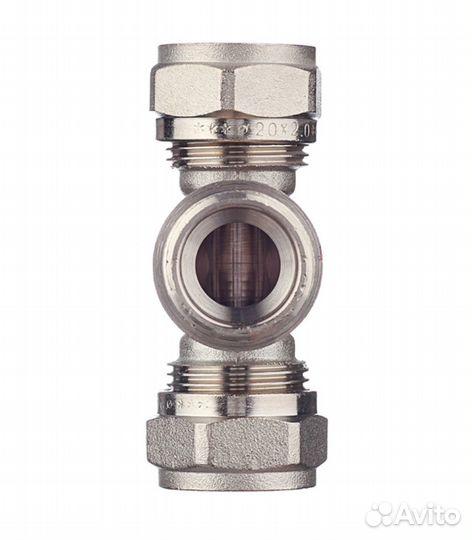 Тройник 20 обж(ц) х 3/4 нр(ш) х 20 обж(ц)