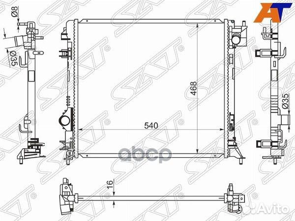 Радиатор Nissan Qashqai 13-22 NS0013-J11 Sat