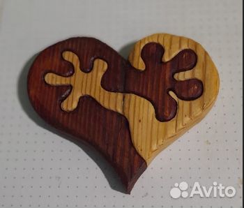 Сердце декоративное из древесины