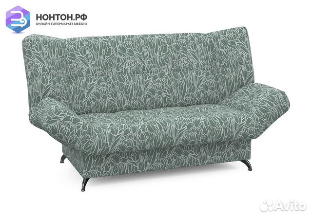 Диван клик-кляк Палермо с принтом тюльпаны