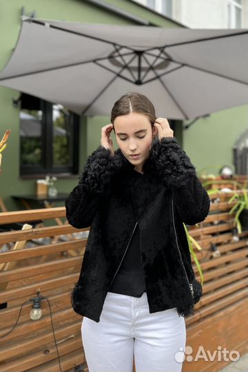 Дубленка натуральная овчина женская 44-46