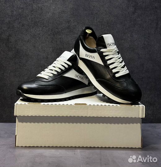 Кроссовки мужские boss зимние