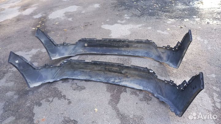 Hyundai Tucson 3 юбка заднего бампера дорестайлинг