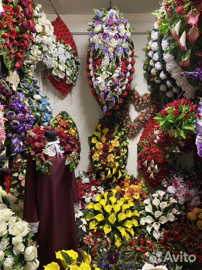 Ритуальные венки, организация похорон, транспорт