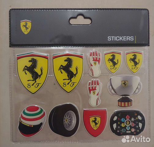 Феррари, лицензионные стикеры