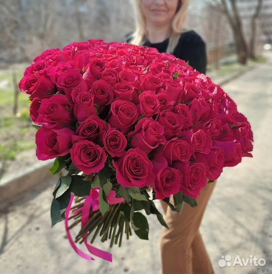 51 Роза Эквадор. Цветы. Доставка