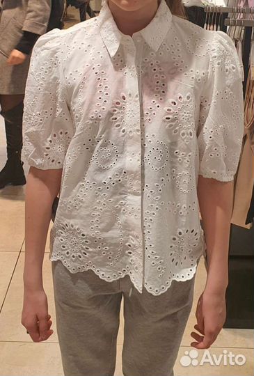 Стильные блузки и брюки на девочку р.152