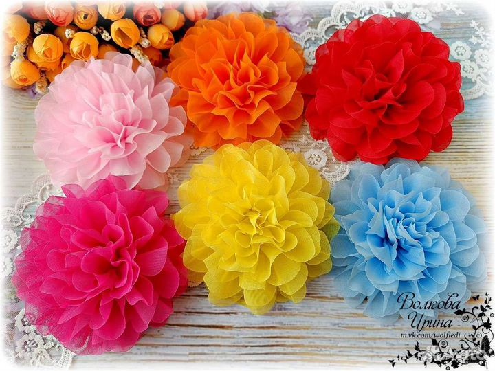 Пышные банты для волос