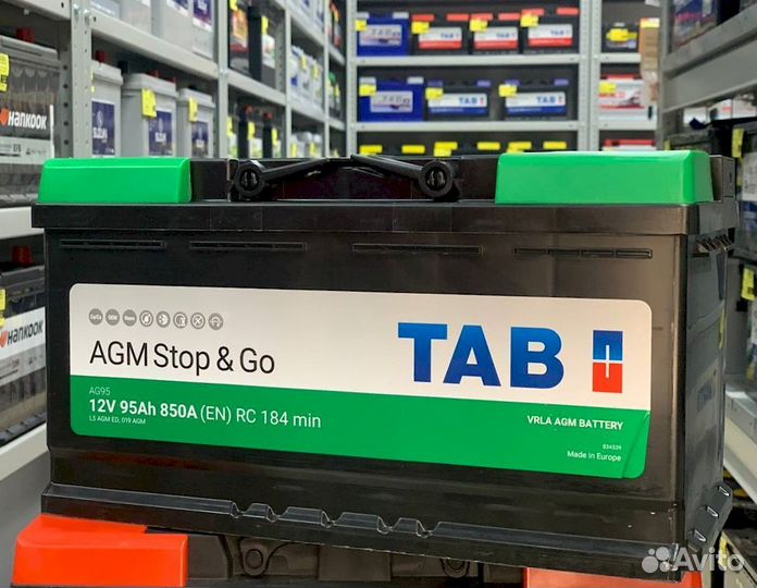 Аккумулятор новый TAB AGM stop&GO 95Ач