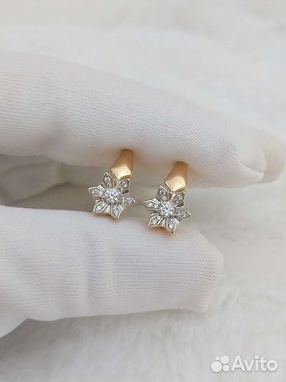 Серьги золото медицинское