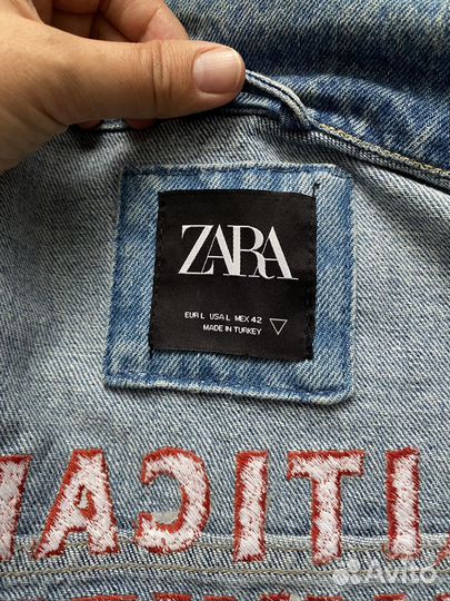 Джинсовая куртка мужская zara man