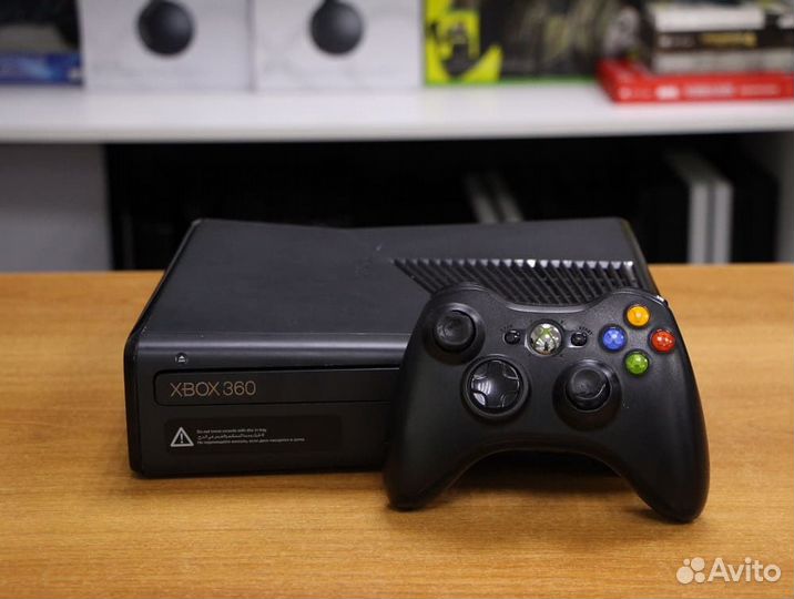 Xbox 360 Slim 250Гб (Aurora-Freeboot, бу)