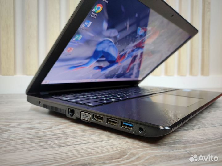 Мощный ноутбук Asus i3/4Gb/SSD 128Gb+500Gb HDD