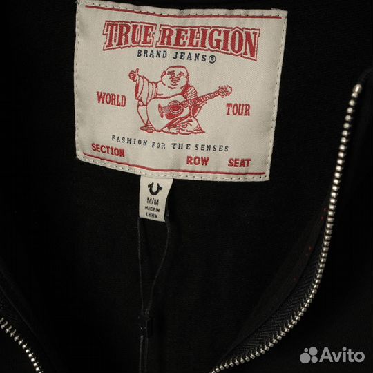 Зип худи true religion черное