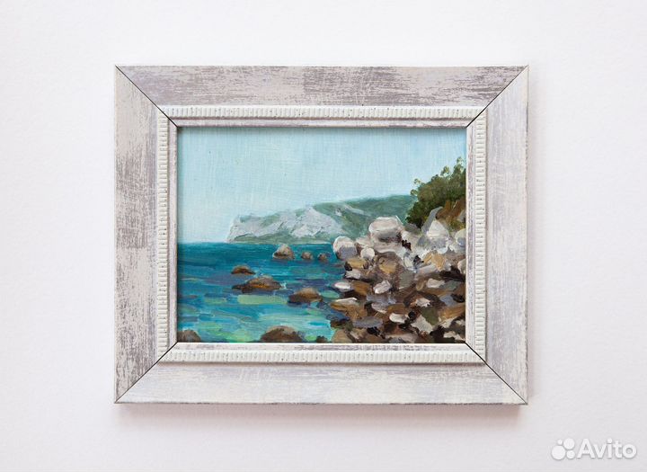 Картина маслом миниатюра, сувенир из Крыма