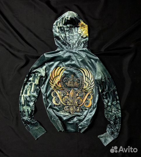 Худи велюр винтаж из 2000х