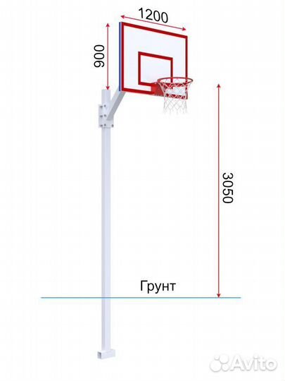 Баскетбольная стойка Pio 981243