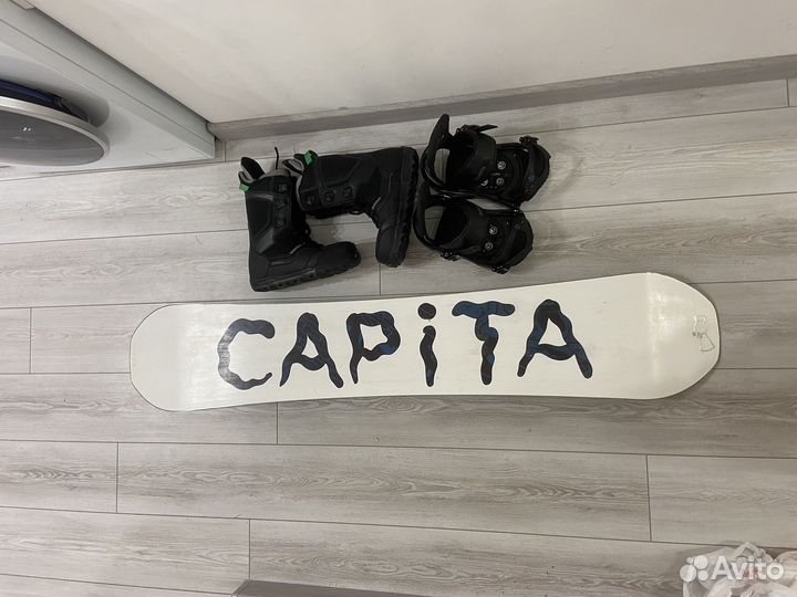Сноуборд capita, комплект