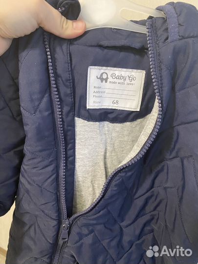 Комбинезон демисезонный baby go 68
