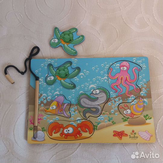 Деревянные пазлы вкладыши