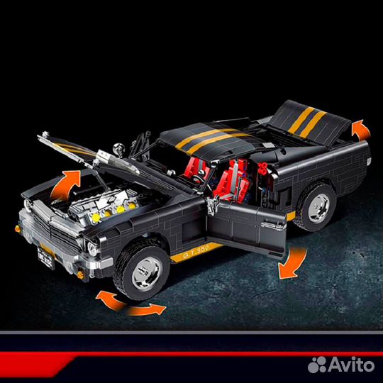 Конструктор Tecnic Мустанг GT-350 1817 деталей