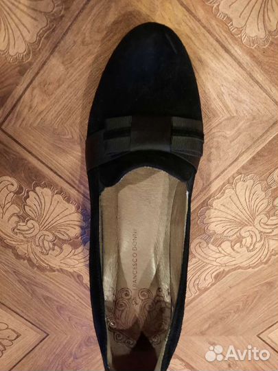 Туфли натуральная замша