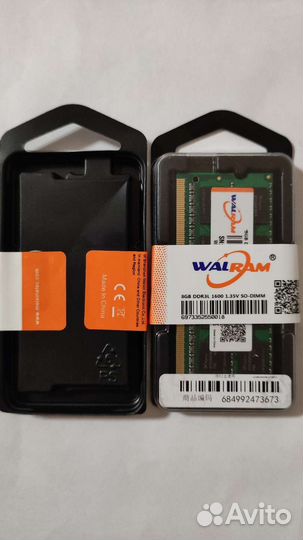 Оперативная память DDR 3L - 8Gb