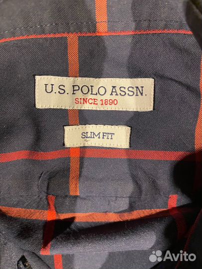 Рубашка us polo assn в клетку