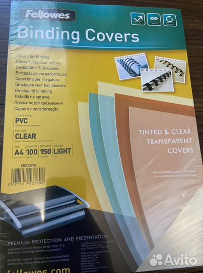 Обложки пластиковые для переплета а4 100 шт