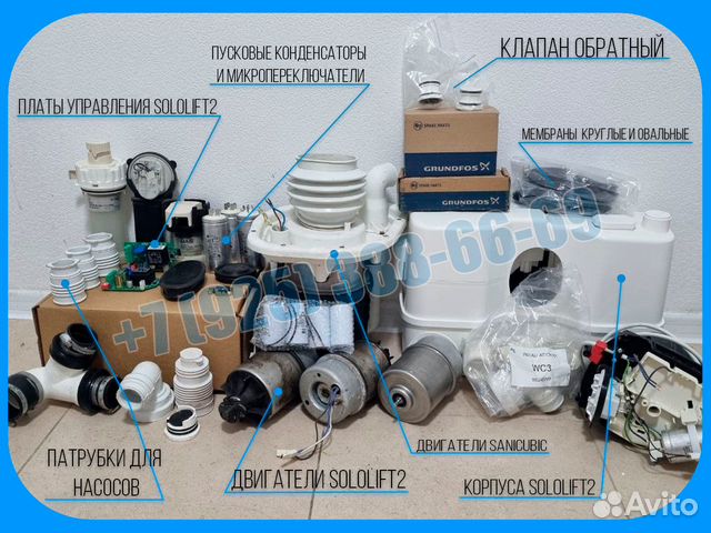 Запчасти канализационных насосов Sololift и SFA купить в Москве ...