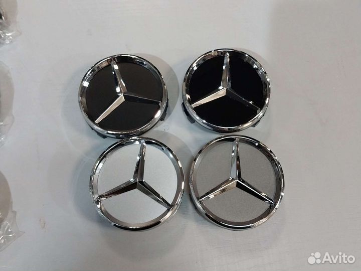 Колпачки литых дисков Mercedes 60 mm
