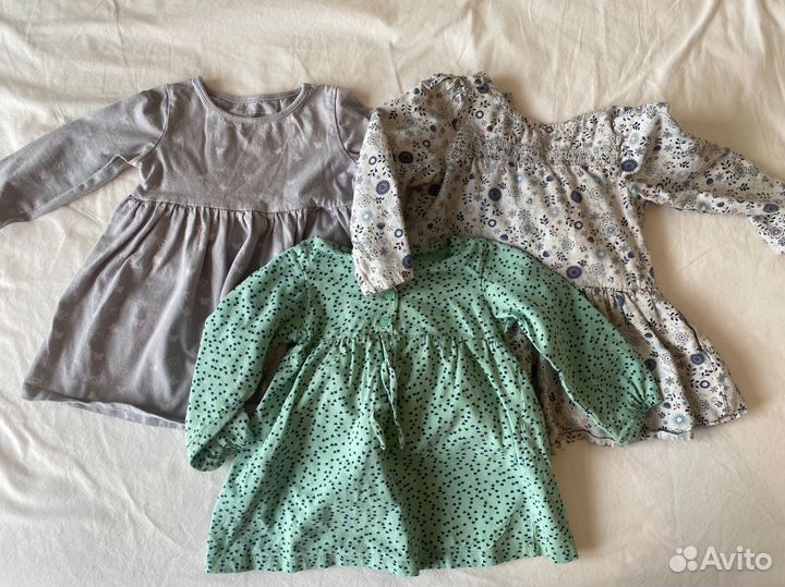 Пакет платьев для девочки 80 86