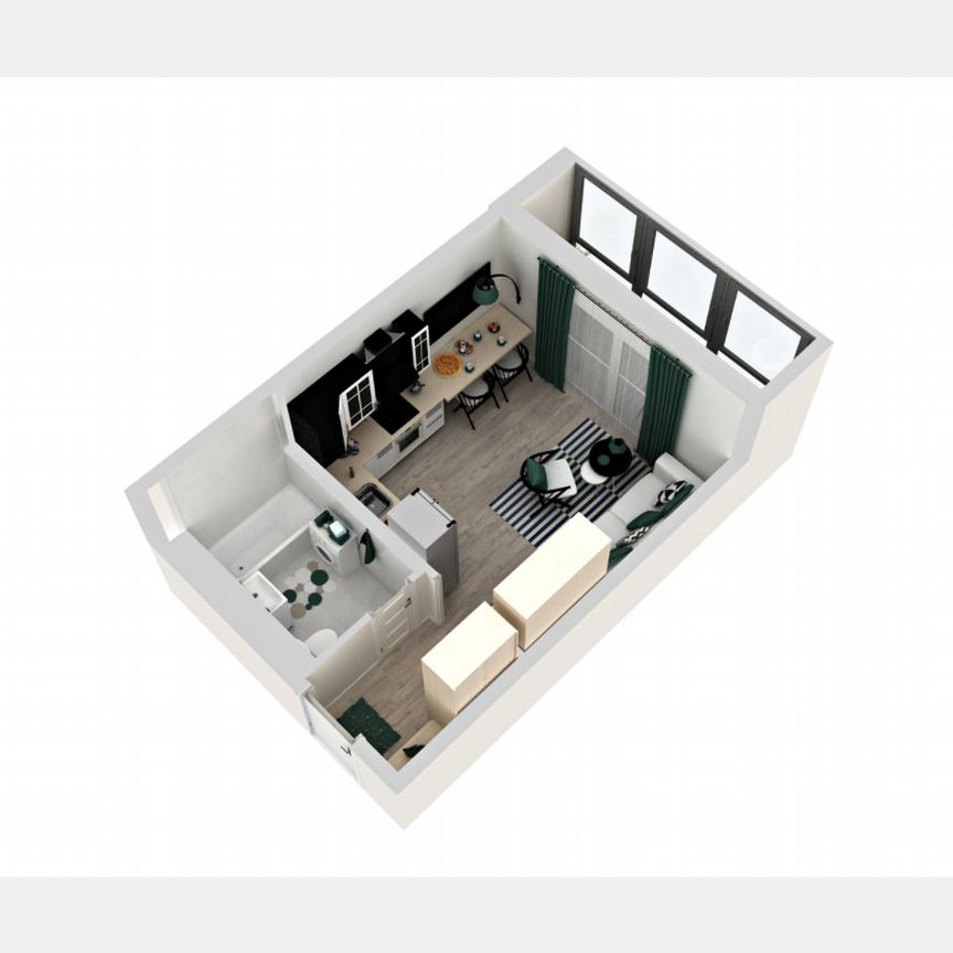 Квартира-студия, 25,4 м², 14/16 эт.