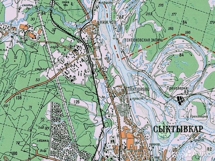 Топографическая карта Республики Коми для Garmin