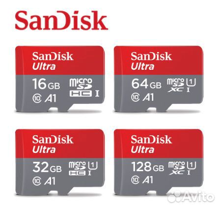 Флеш-карты памяти Sandisk Ultra Micro 64 Гб (нов)