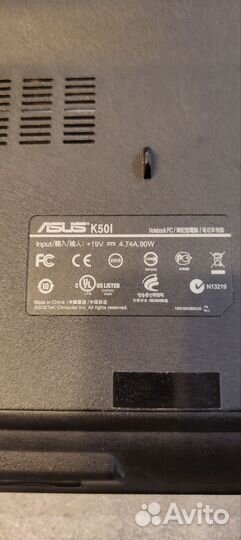 Ноутбук Asus k50I