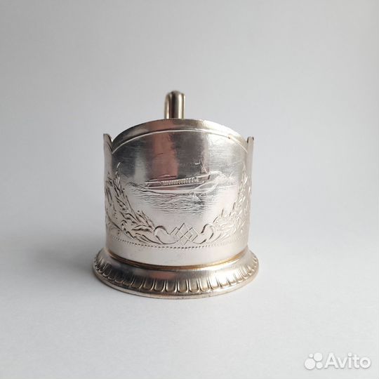 Подстаканник СССР, алюминевый,Ракета