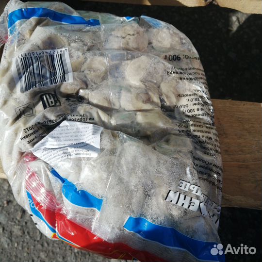 Пельмени на корм животным, хрящевой размол