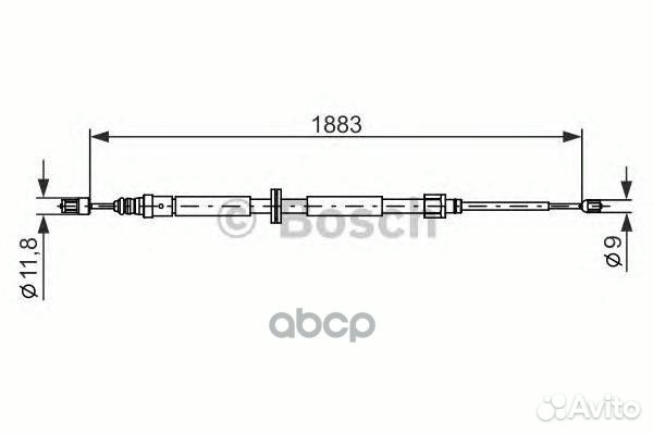 1 987 482 302 трос ручника задний левый Renaul