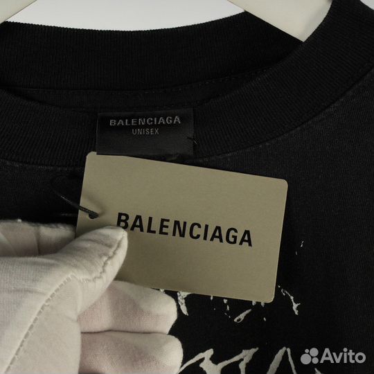 Футболка balenciaga DIY Metal черная