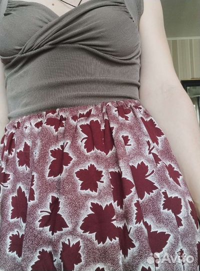 Юбка макси хлопок винтаж